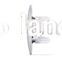 Розетка CAT6 одинарная компьютерная серебрянный шелк Videx Binera 